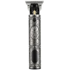 VGR V-228 5W USB Retro Engraving Hair Clipper with LED Digital Display (Silver)