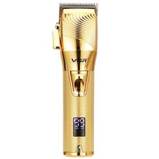 VGR V-280  10W USB Metal Electric Hair Clipper with LED Digital Display (Gold)
