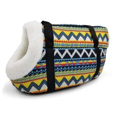Borsa da trasporto per animali domestici retrò Zaino comodo e traspirante per cani e gatti, taglia: S 45x21x22cm (retro vellutato)