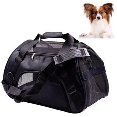 Zaino portatile per animali domestici Dog Go Out Messenger Borsa pieghevole Forniture per animali domestici, specifica: piccola (nera)