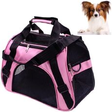 Zaino portatile per animali domestici Dog Go Out Messenger Borsa pieghevole Forniture per animali domestici, specifica: piccola (rosa)