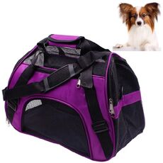 Zaino portatile per animali domestici Dog Go Out Messenger Borsa pieghevole Forniture per animali domestici, specifica: grande (viola)