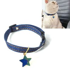 6 PCS Pet Cowboy Cat Dog Collar con campana Accessori per animali domestici, Taglia: S 16-32cm, Stile: Stella a cinque punte