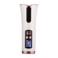 Ricarica USB Ferro arricciacapelli rotante automatico Ferro arricciacapelli da viaggio wireless portatile (bianco)