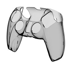 KJHPS5-002controller di giocoShell di cristalloWireless ControllerShelldella calotta di protezionedel PCtrasparentedi protezioneShell duro perPS5(trasparentegrigio)