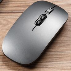 M103 1600 DPI 5 tasti Mouse wireless 2.4G Ricarica mouse Ai Intelligent Voice Office, supporto 28 lingue (grigio)