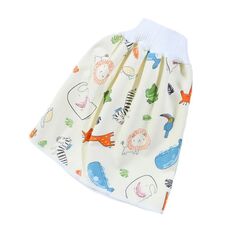 Pannolini di stoffa impermeabili e impermeabili per neonati Pannolini di stoffa per bambini in panno di cotone lavabile per bagnare il letto, Colore: L (Leone ricciolo di elefante)