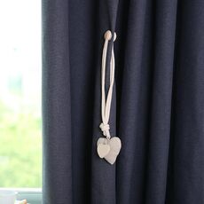 A005 Fibbia per tende in nappa perforata con fasciatura magnetica in cotone e lino (beige)