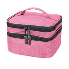 Scatola portaoggetti cosmetica con rivestimento in spugna Scatola portaoggetti portatile (rosa)