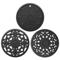 3 in 1 flower hollow flower isolasulation pad anti-scottalina anti-scottalina ciotola ciotola (nero)