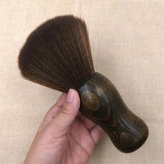 Capelli taglio capelli rotto Duster spazzola in legno massello in legno morbido setole di pulizia spazzola per parrucchieri suppliess (spazzola S1)