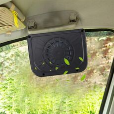 Parabrezza per auto solare Ventola di raffreddamento automatica Ventola di raffreddamento per auto Presa d'aria Ventola automatica Ventola per auto solare Auto Raffreddamento automatico Ventola di raffreddamento Radiatore per presa d'aria del veicolo con striscia di gomma