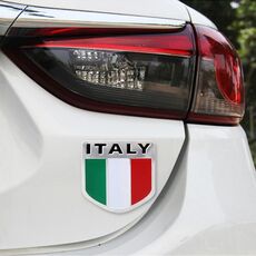 Adesivo decorativo per auto in metallo a forma di scudo