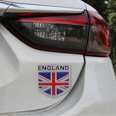 Adesivo per auto in metallo stile bandiera inglese