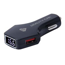 BEAUTY-CAR B-01 Adattatore per caricabatteria da auto con doppia porta USB 4.2A con display a LED, tensione di ingresso / tensione di uscita: DC 10-30V / DC 5V