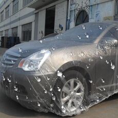 Copertura per auto in PE per lo smaltimento della berlina a 2 scomparti, impermeabile, antipolvere, universale, per esterni, adatta per auto fino a 6 m (234 pollici) di lunghezza