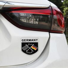 Adesivo decorativo casuale con motivo a bandiera tedesca per auto