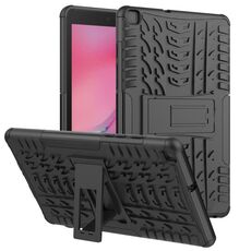 Per Samsung Galaxy Tab A8.0 (2019) T295 / T290 Custodia antiurto per pneumatici TPU + PC con supporto (nero)