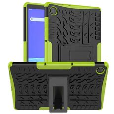Per Lenovo Tab M10 HD Gen 2 (TB-X306F) Custodia antiurto per pneumatici TPU + PC con supporto (verde)