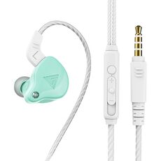 QKZ AK6-x 3,5 mm Auricolare per via cablato Auricolare con microfono, lunghezza del cavo: circa 1,2 m (Apple Green)
