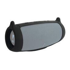 Coperchio protettivo in silicone portatile altoparlante con tracolla e moschettone per la carica JBL 5 (nero)