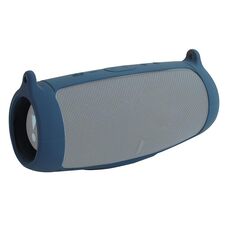 Coperchio protettivo in silicone portatile altoparlante con tracolla e moschettone per la carica JBL 5 (blu)