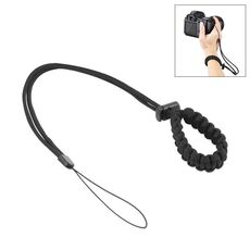 Pulluz intrecciato Sport Sport Telecamera anti-perso Cinturino da polso (nero)