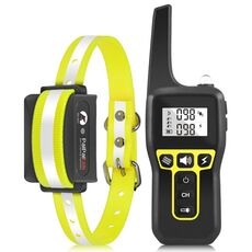 PAIPAITEK PD529 Telecomando Dog Formazione dispositivo Controllo vocale Controllo Anti-Barking Dispositivo di addestramento per cani (giallo)