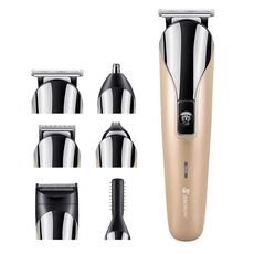 Shinon 6 in 1 set di clipper per capelli elettrici multifunzione (USB (GOLDEN))