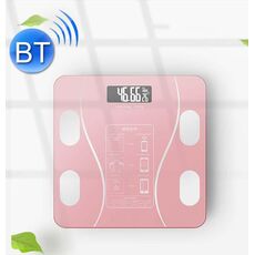 Smart Bluetooth Bilancia Peso Body Body Fat Misurazione Bilancia Salute Solar + Modello di carica (curva rosa)