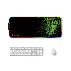 350x600x3mm F-01 Transfer termico in gomma RGB Luminoso Pad Mouse antiscivolo (Brontosaurus)
