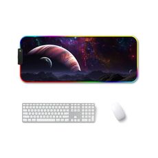 300x800x3mm F-01 Gomma Trasferimento termico RGB RGB Pad Mouse antiscivolo luminoso (vasto cielo stellato)
