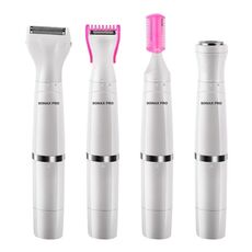 Sonax Pro SN-8933 4 in 1 Electric Women Shaver Multi-Function Carica USB Scraping Coltello per la rimozione del coltello (bianco)