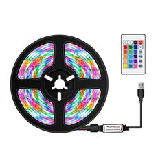 5M LED Light Strip 16 Color Telecomando RGB Light Belt USB Symphony Neon Decorative Light Light Bar (Bareboard)