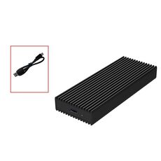 M.2 NVME / NGFF Mobile Disk Hard Disk Box Type-C3.1 Taccuino Scatola di guida a stato solido esterno, Stile: PC280K NVME Cavo singolo