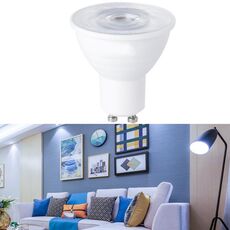 4 PCS LED Light Cup 2835 Patch Bulb Energy-Saving Bulb Plastic Plastic Alluminio Light Cup, Potenza: 7W 12 Perline (GU10 Copertura trasparente (luce fredda))