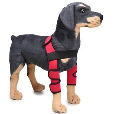 Pet Dog Gambe Guardia Guardia Chirurgia Infortunio Cover protettiva, Dimensioni: L (modello classico (rosso))