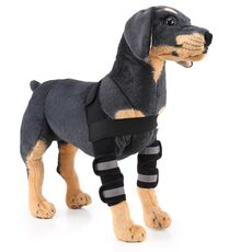 Pet Dog Leg Ginked Guard Guard Surgery Infortunio Cover protettivo, Dimensioni: L (modello anti-gloria (nero))