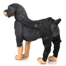 Pet Dog Leg Gull Guard Guard Surgery Lesione Copertura protettiva, Dimensioni: XS (nero)