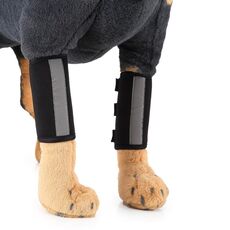 PET KNEE PROTECTOR DOG DOGGER CHIRURGIA COPERTURA PROTECTIVE, Dimensioni: S (riflessione nera)