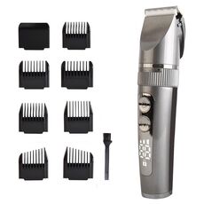 BF-868 LCD Digital Display Electric Hair Clipper Haird Bambini Adult Electric Hair Clipper Set (Gun Color)