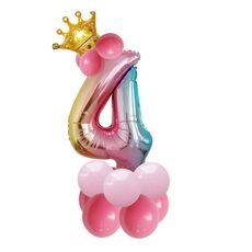 2 set T2001 Gruppo di compleanno GRAZIE Digital Crown Pellicola in alluminio Palloncino (4)