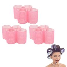 12 PCS / Set Autoadesivo Curling Capelli Capelli Capelli Fluffy Attrezzatura per parrucchieri, Consegna colore casuale, Specifica: 63x44mm