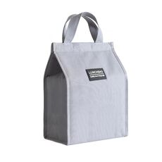 Borsa per la scatola del pranzo dell'isolamento del foglio di alluminio addensato impermeabile Borsa da pasto portatile, specifica: 26x34x16cm (grigio)
