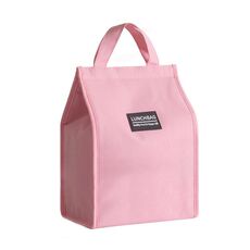 Borsa da pranzo adisolante in alluminio con foglio di alluminio con sacchetto da pranzo portatile impermeabile, specifica: 26x34x16cm (rosa)