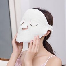 Compress caldo e freddo Asciugamano viso Face Maschera, Stile: tre fori con cinghie