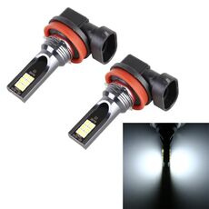 2 PCS H11 / H8 DC12V-24V / 12W / 3000K / 800LM 12LEDS SMD-3030 Auto LED fendinebbia (luce bianca)