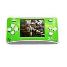 Console di gioco portatile retrò RS-1, LCD a colori da 2,5 pollici a 8 bit, giochi integrati da 152 tipi (verde)