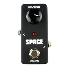 KOKKO FRB2 Mini chitarra elettrica suono riverbero monoblocco effetti spazio pedale (nero)