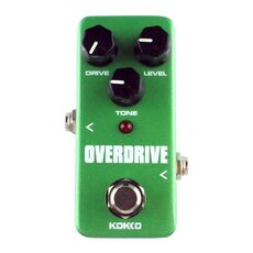 KOKKO FOD3 Mini pedale effetti valvolare per chitarra elettrica con sovraccarico del suono (verde)